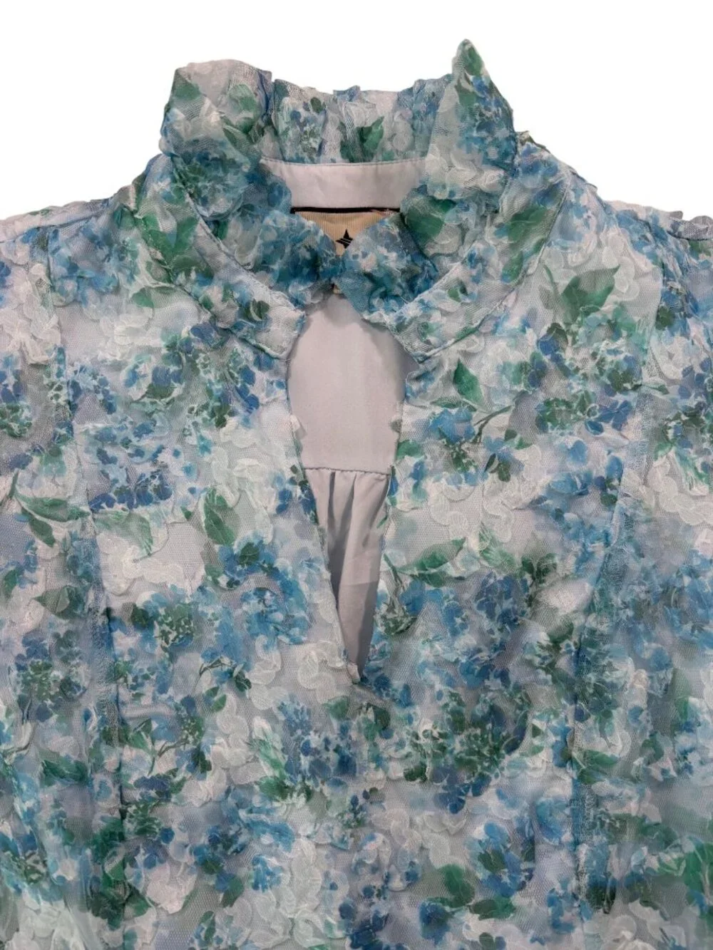 Tuckernuck Organza Palmerston Dress in Water Lilies Size Small